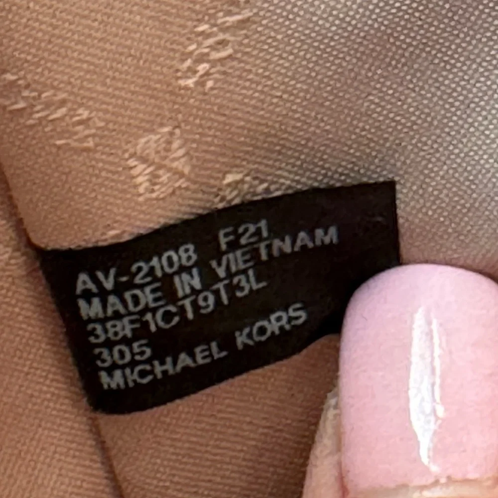 MICHAEL KORS Large Hunter Green Saffiano Leather Shoulder Tote Bag